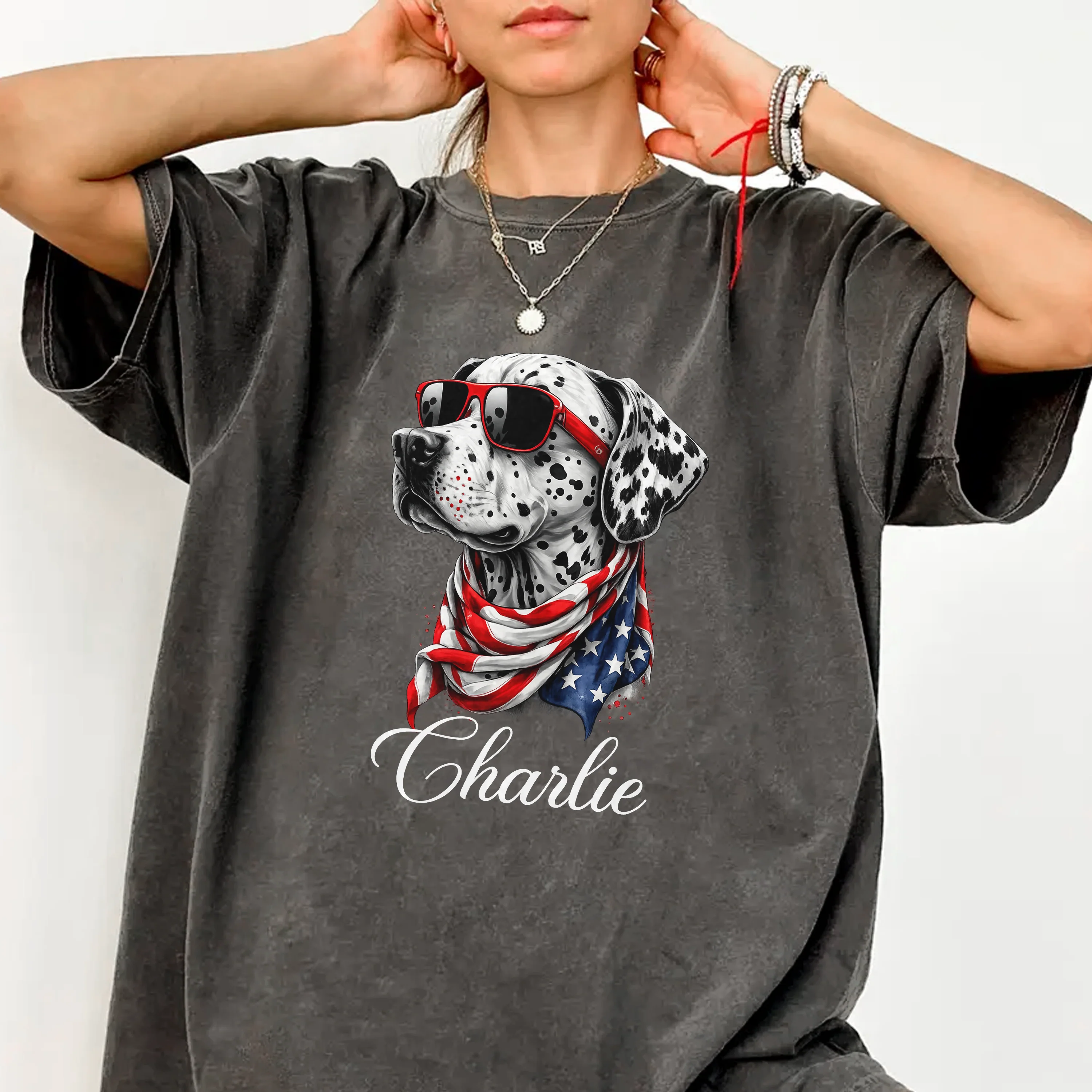 Custom Photo Patriotic American Dog Portrait Comfort Shirt LM32 897953 - Image 6