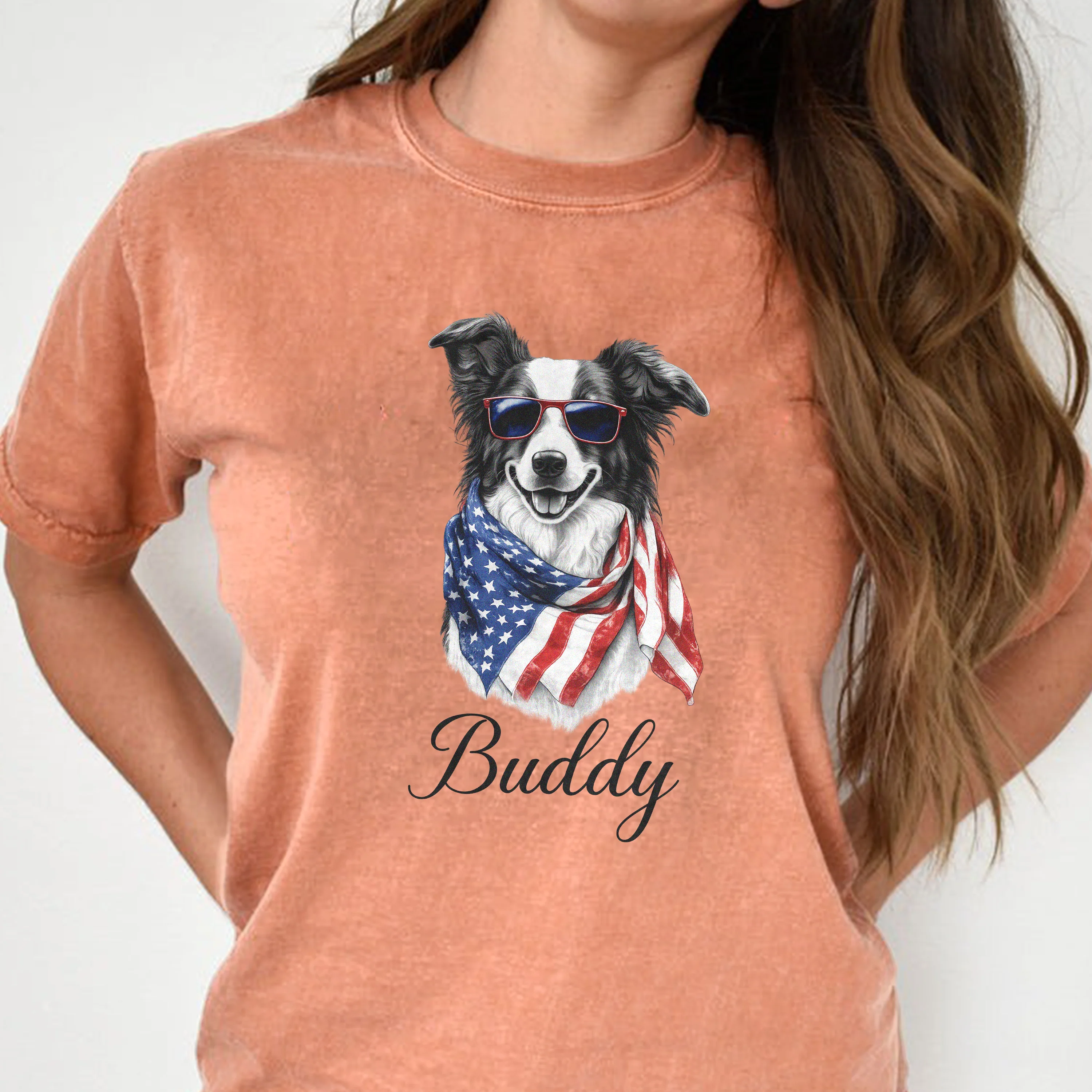 Custom Photo Patriotic American Dog Portrait Comfort Shirt LM32 897953 - Image 8
