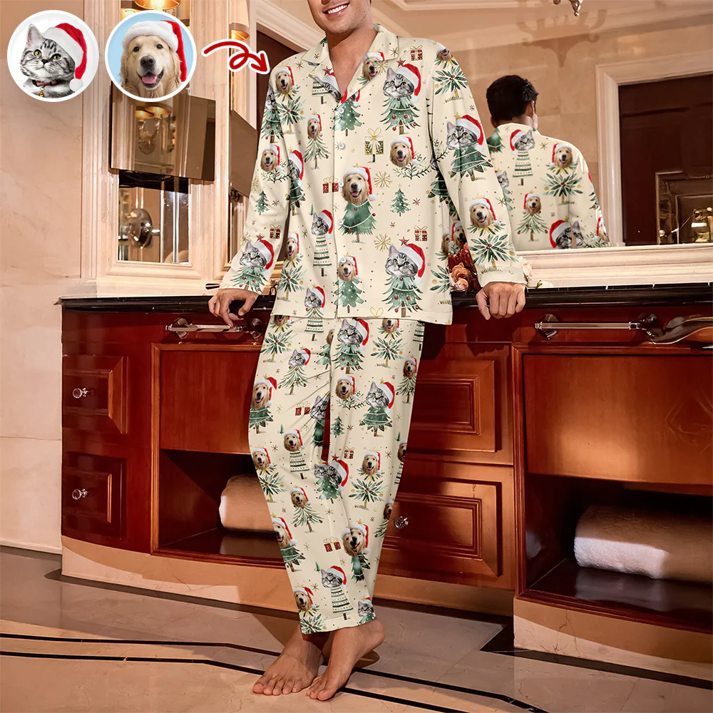 Custom Photo Pet Christmas Pajamas Gift For Pet Lovers LM32 897421 - Image 10