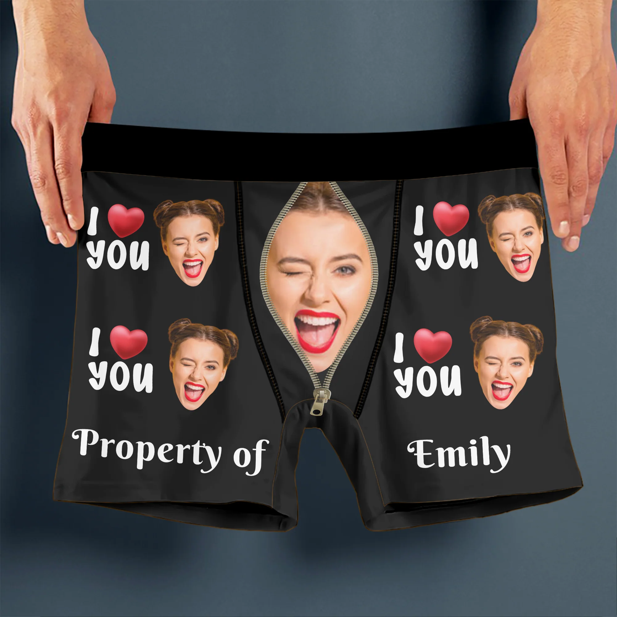 Custom Photo Property Of Her - Personalized Photo Men's Boxer Briefs HA75 898418 - Image 4