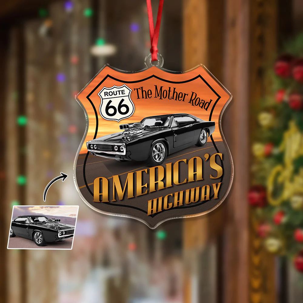 Custom Photo Route 66 America's Highway Acrylic Ornament TH10 894873 - Image 5