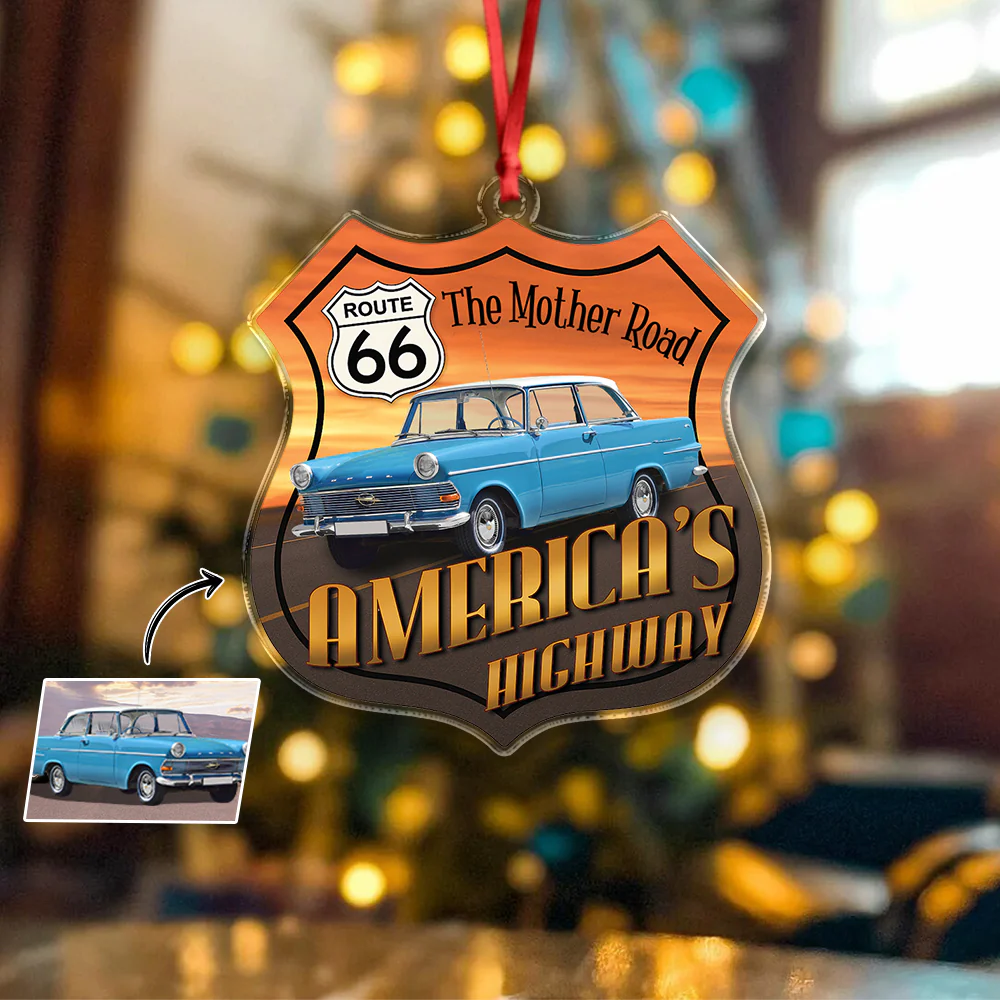 Custom Photo Route 66 America's Highway Acrylic Ornament TH10 894873 - Image 6