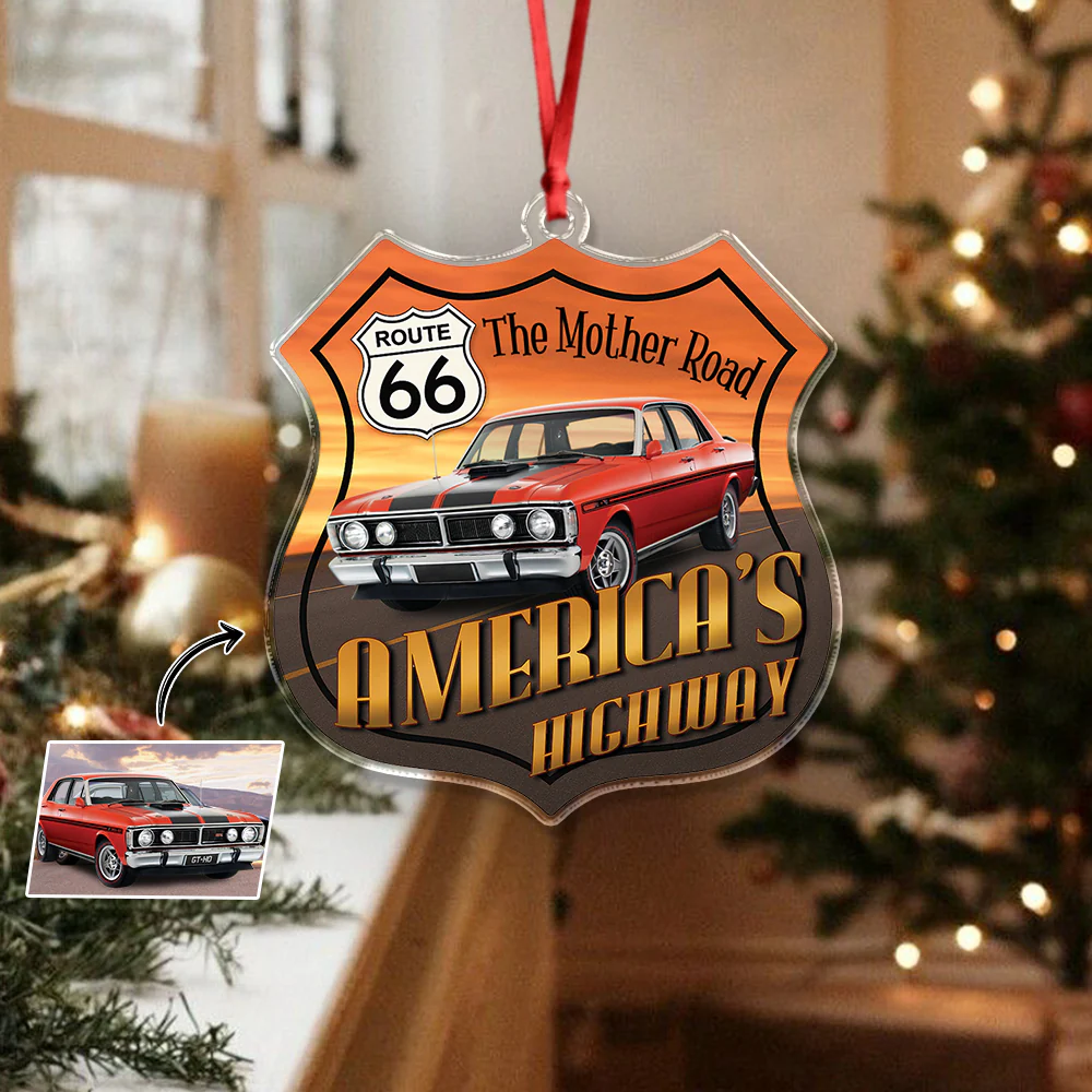 Custom Photo Route 66 America's Highway Acrylic Ornament TH10 894873 - Image 8