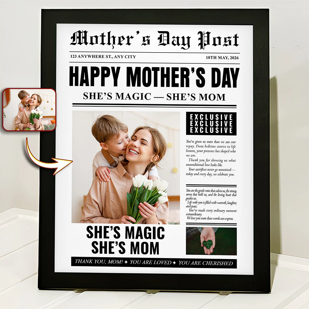 Custom Photo She's Magic She's Mom Picture Frame Mother's Day Gift HA75 920682 - Image 3