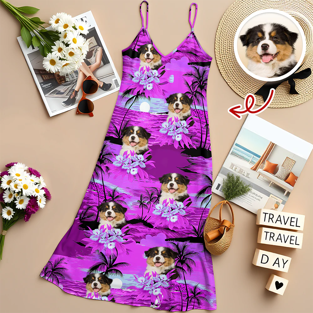 Custom Photo Summer Beach Hawaii Cami Maxi Dress HO82 901998 - Image 5