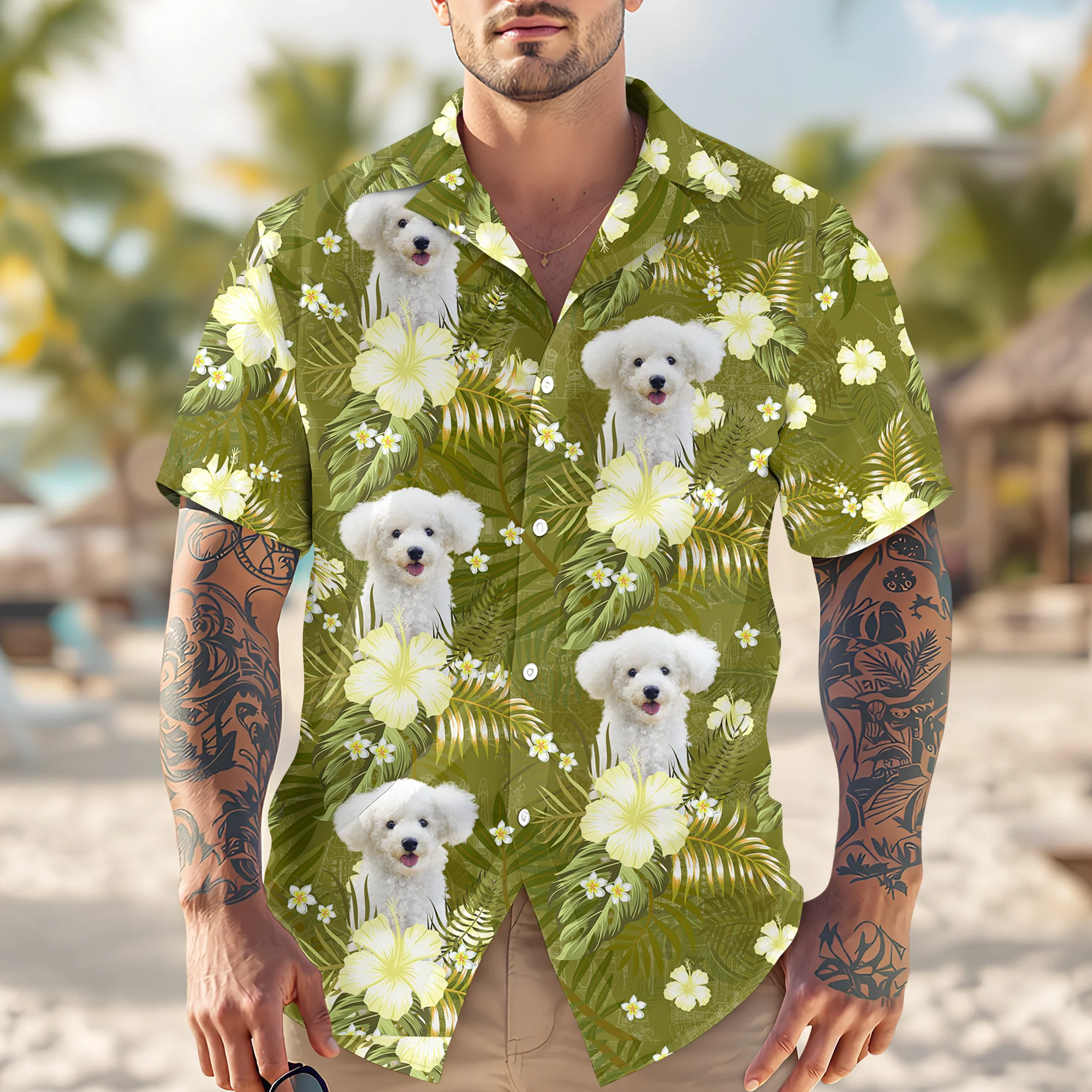 Custom Photo Summer Hawaiian Shirt Perfect For Vacations & Gifts LM32 893749 - Image 4