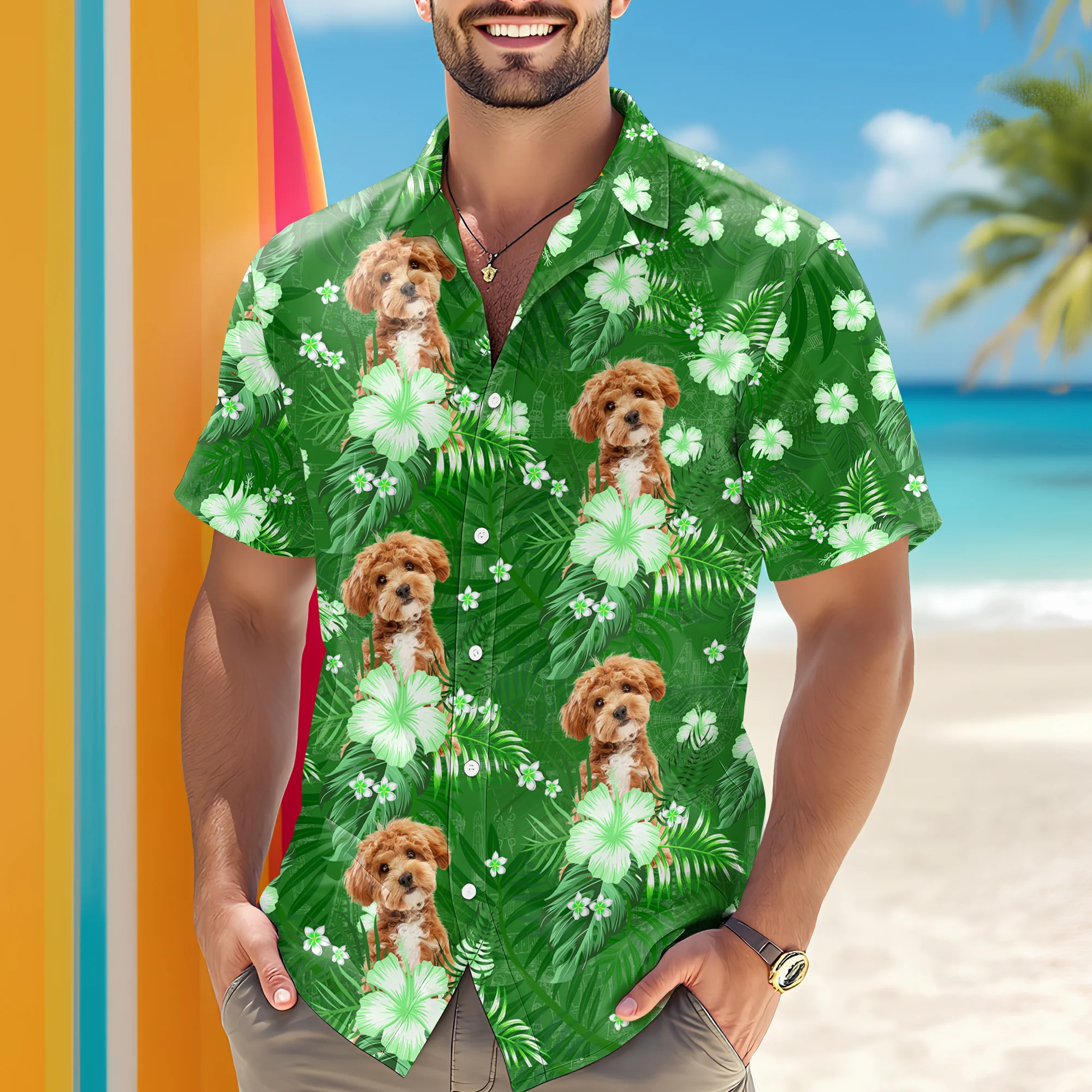 Custom Photo Summer Hawaiian Shirt Perfect For Vacations & Gifts LM32 893749 - Image 9