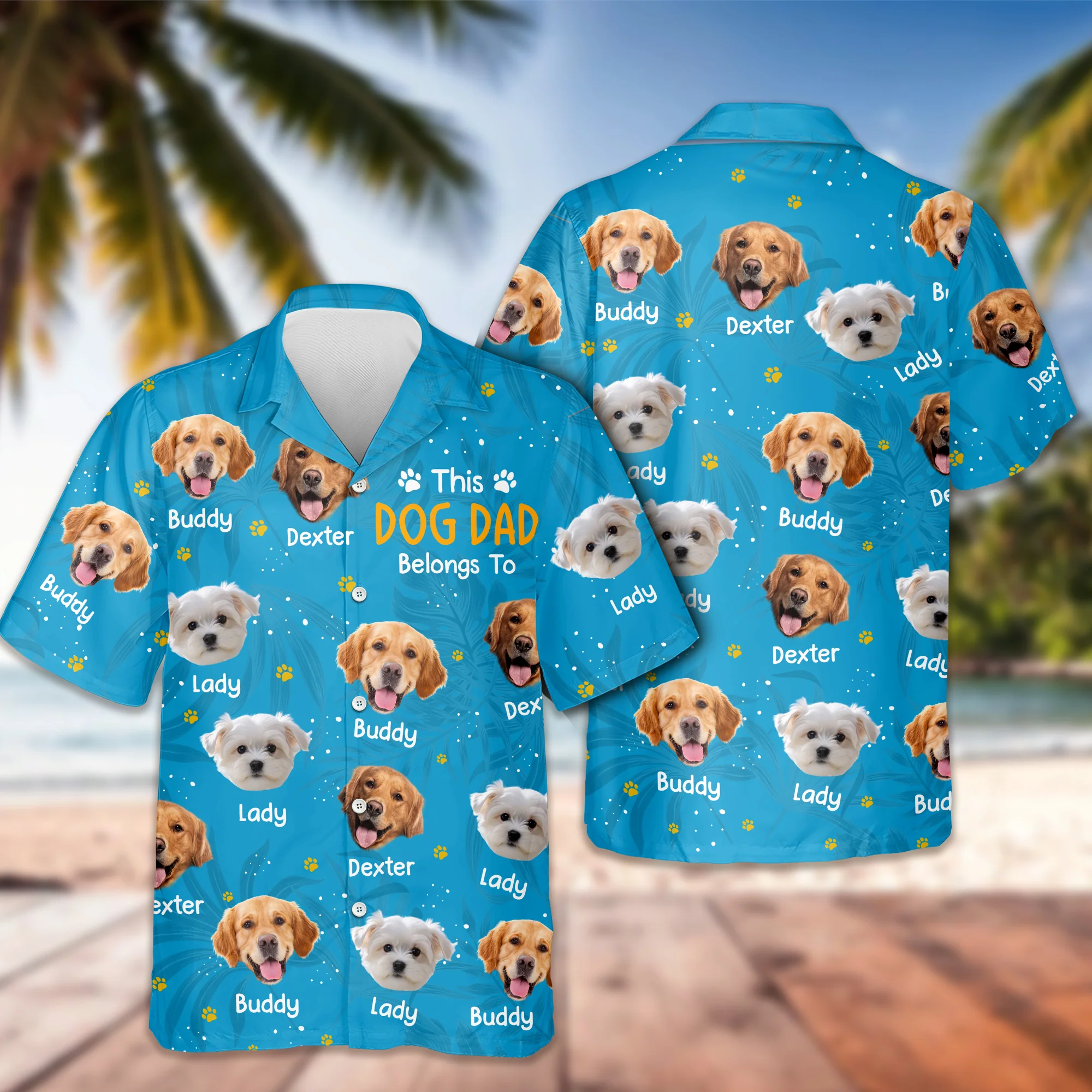 Custom Photo This Dog Dad Belongs To Hawaii Shirt TH10 898861 - Image 6