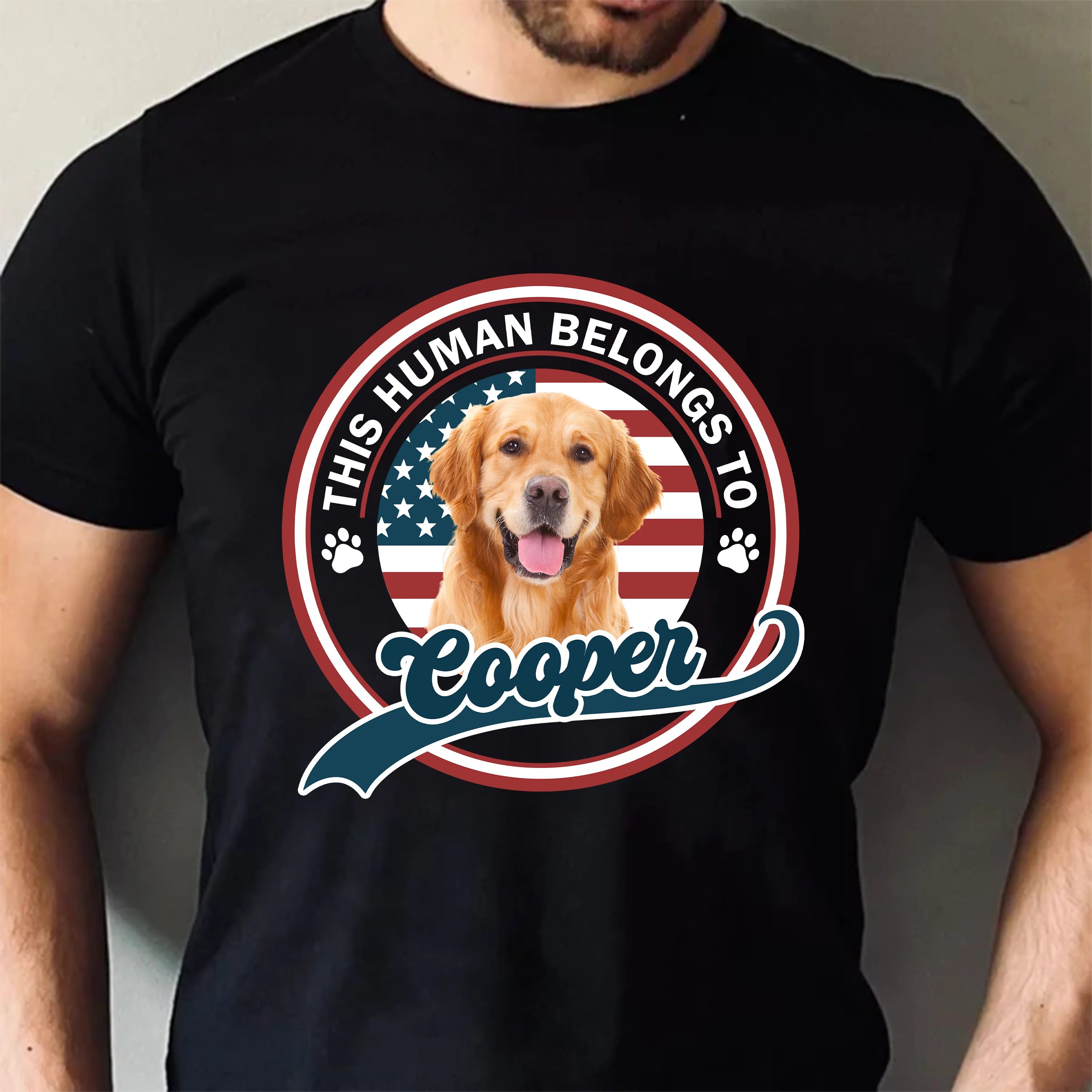 Custom Photo This Human Belongs To Dog Cat Dark Shirt HA75 892558 - Image 10