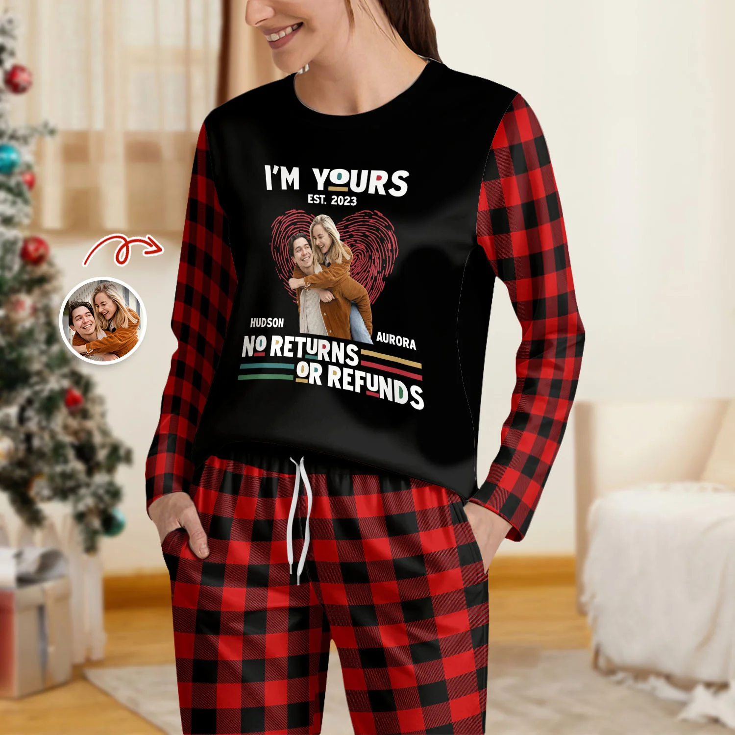 Custom Photo Together Since - Personalized Sleepwear Gift For Couple HO82 900144 - Image 5