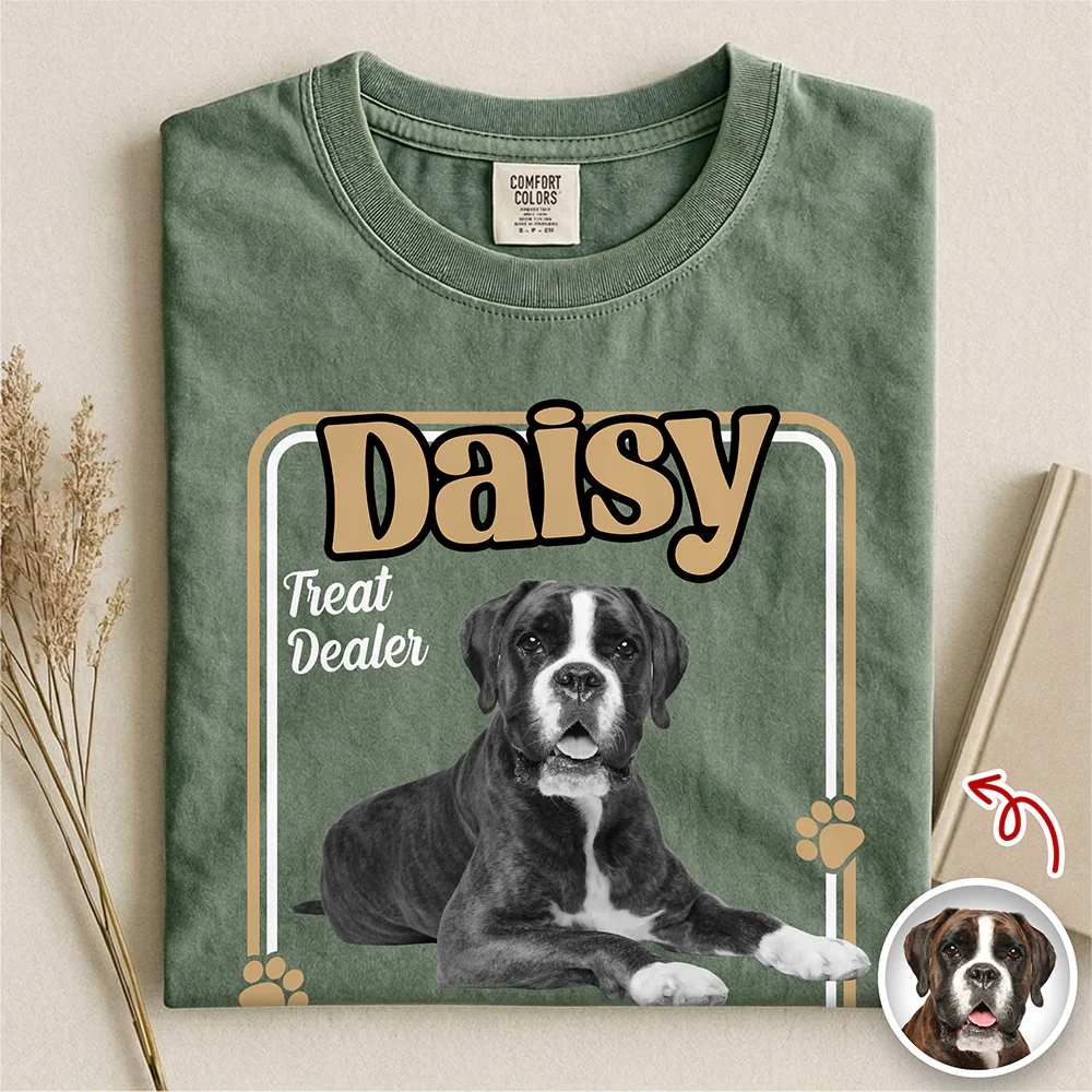Custom Photo Treat Dealer Dog Comfort Shirt Gift For Dog Lovers CH07 911404 - Image 3