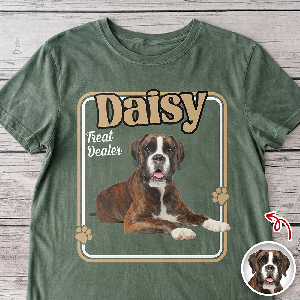 Custom Photo Treat Dealer Dog Comfort Shirt Gift For Dog Lovers CH07 911404 - Image 5