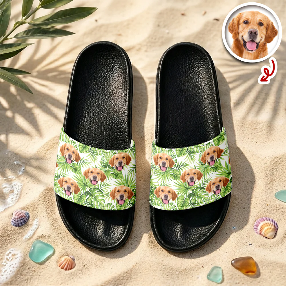 Custom Photo Tropical Flower Summer Slide Sandals CH07 911596