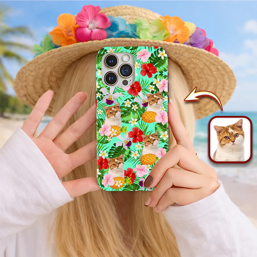 Custom Photo Tropical Style Dog Cat Phone Case HA75 920230 - Image 7
