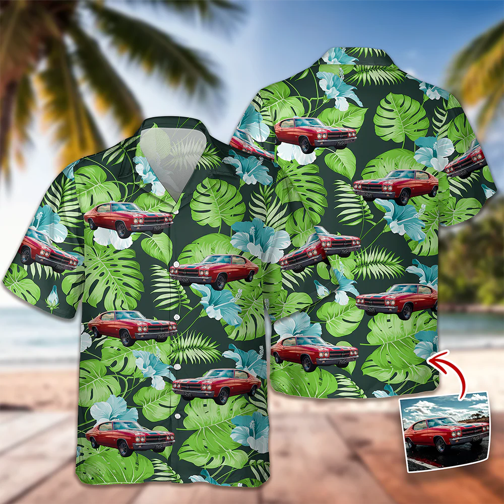 Custom Photo Vintage Car Aloha Hawaiian Shirt Gift For Car Lovers TH10 170035 - Image 6