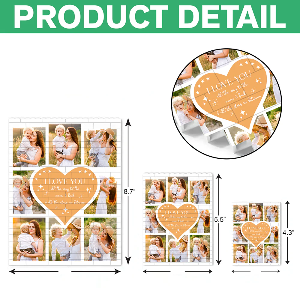 Custom Photo We Love You Mom - Personalized Building Brick Blocks HA75 920526 - Image 6