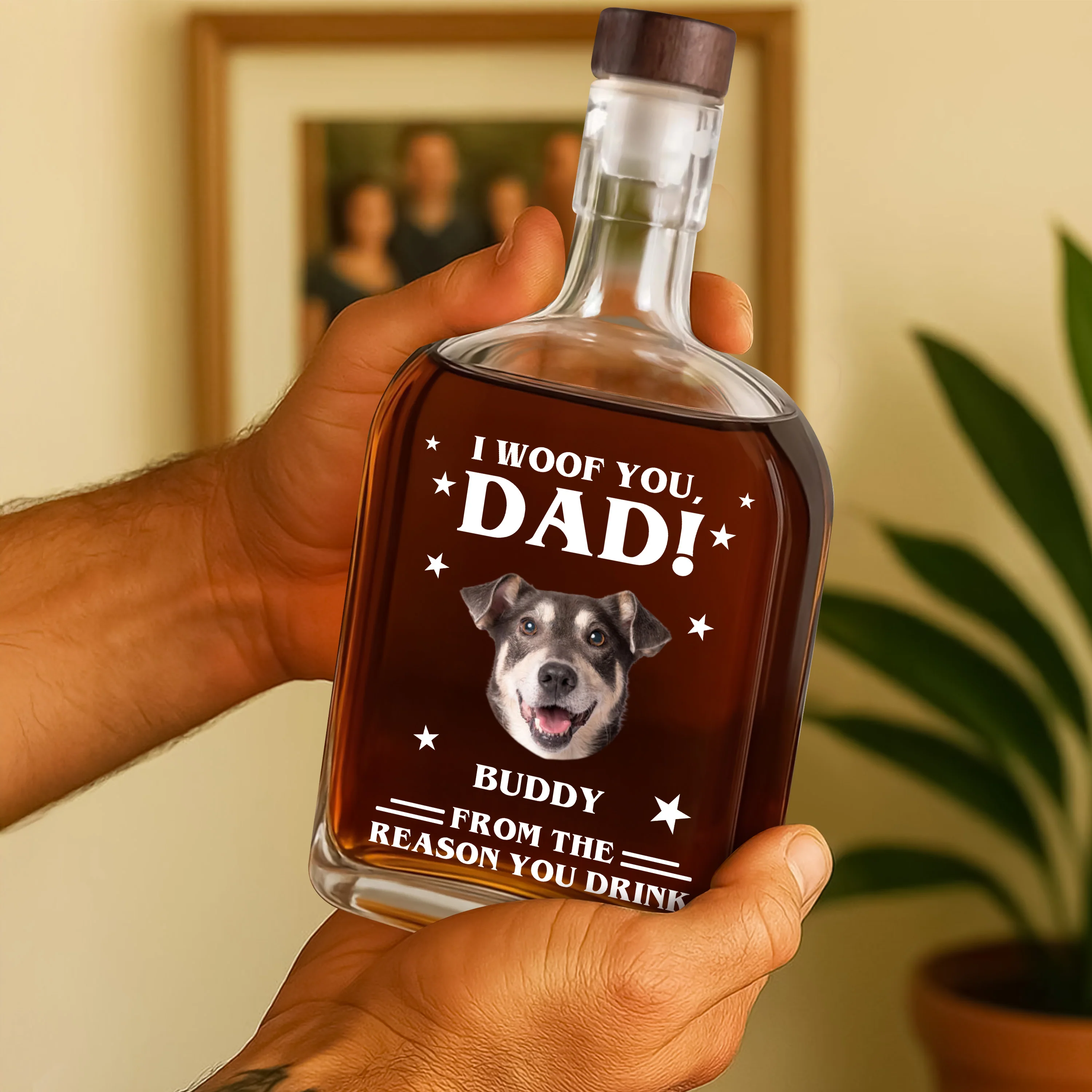 Custom Photo We Woof You - Dog Personalized Custom Whiskey Bottle - Father's Day, Gift For Dad, Pet Owners, Pet Lovers HO82 894074 - Image 11
