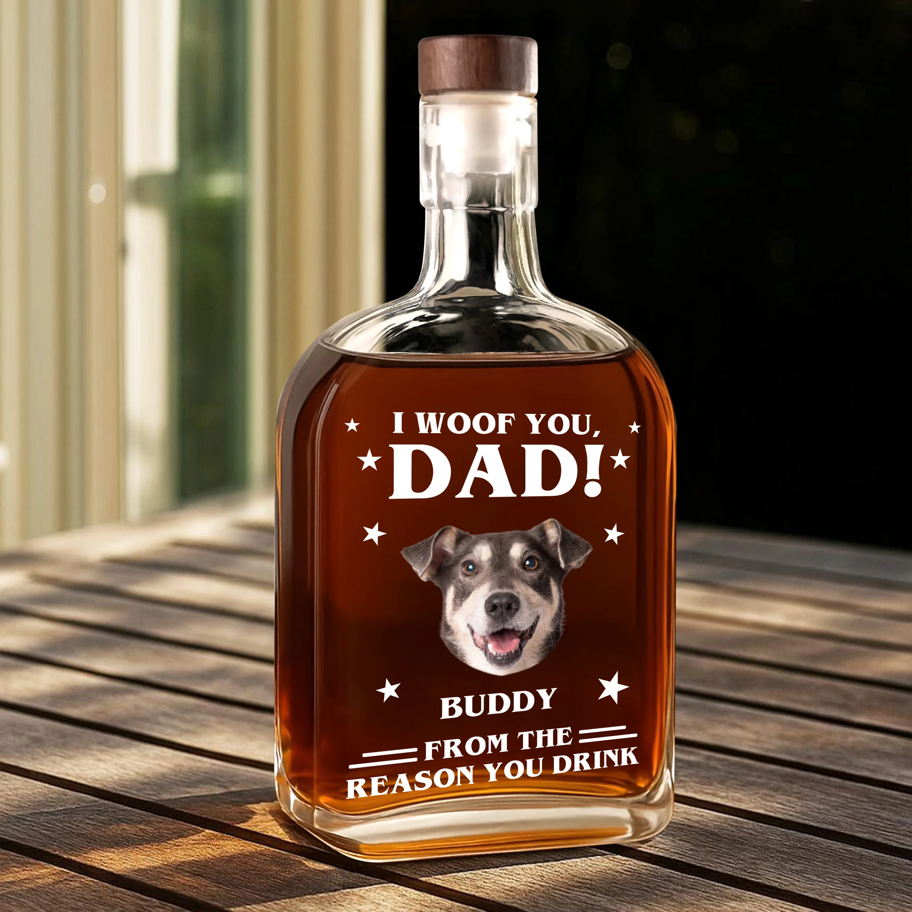 Custom Photo We Woof You - Dog Personalized Custom Whiskey Bottle - Father's Day, Gift For Dad, Pet Owners, Pet Lovers HO82 894074 - Image 12