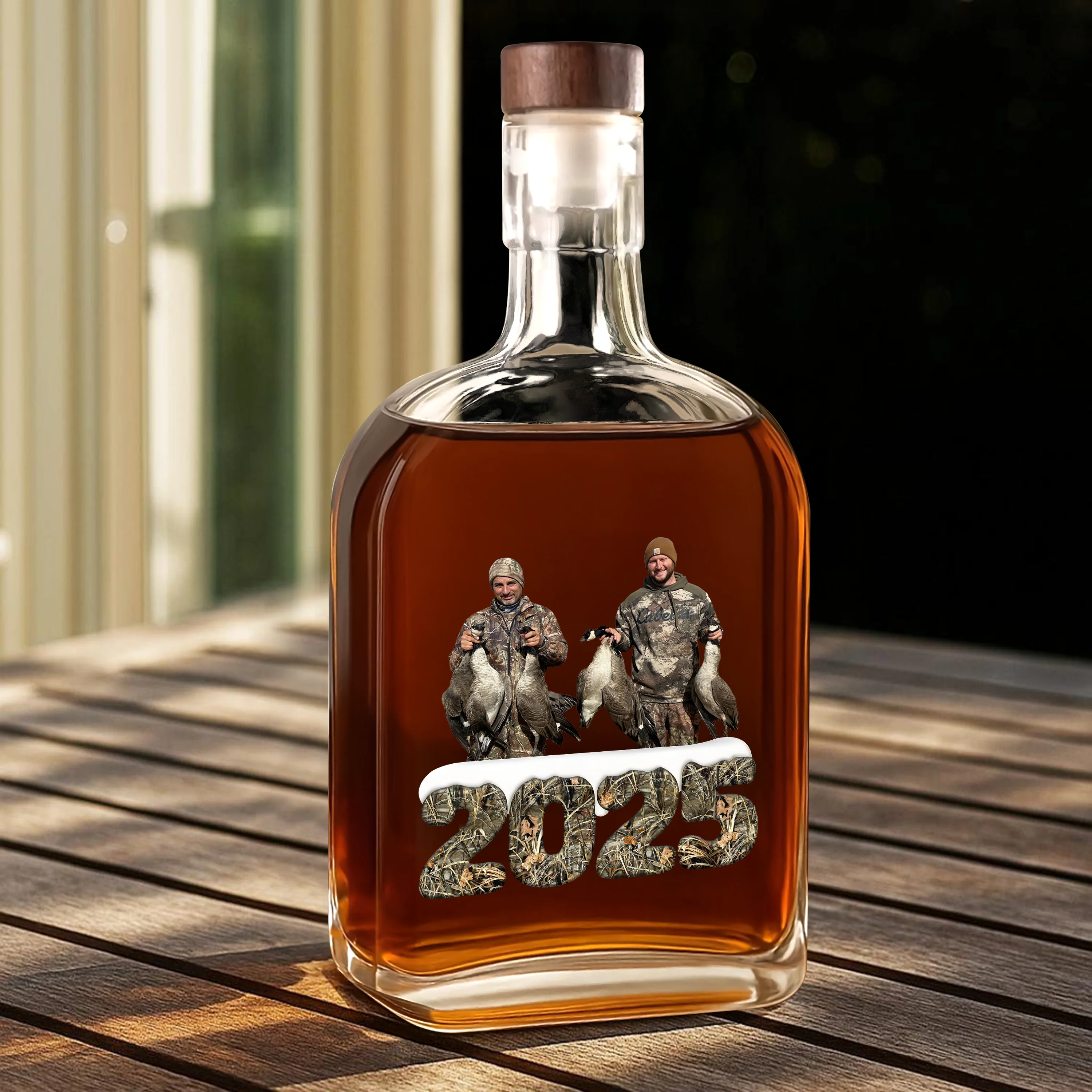 Custom Photo Whiskey Bottle Christmas Gifts For Duck Hunting HA75 898370 - Image 5