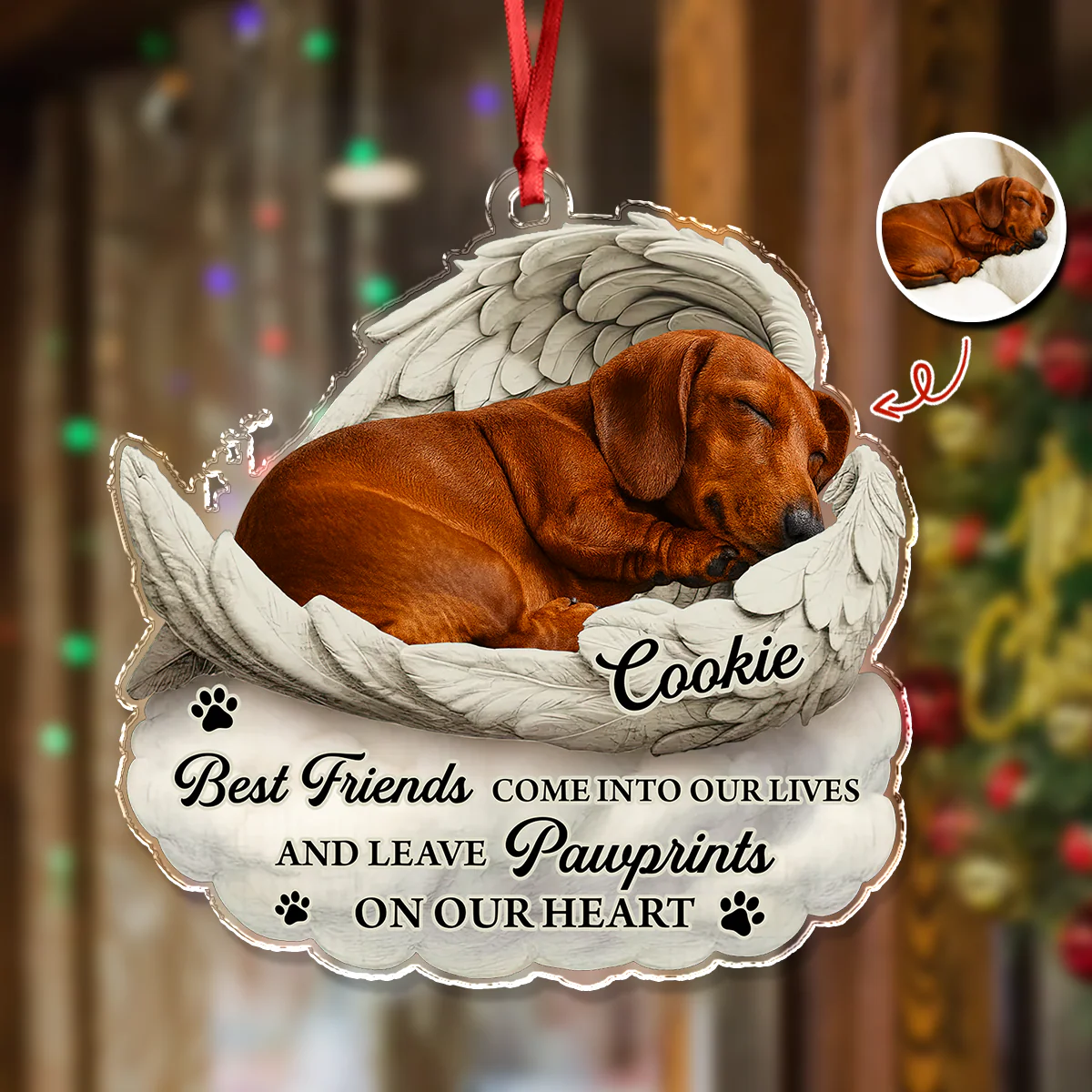 Custom Photo You Would Have Lived Forever Pet Memorial Acrylic Ornament HA75 897122 - Image 2