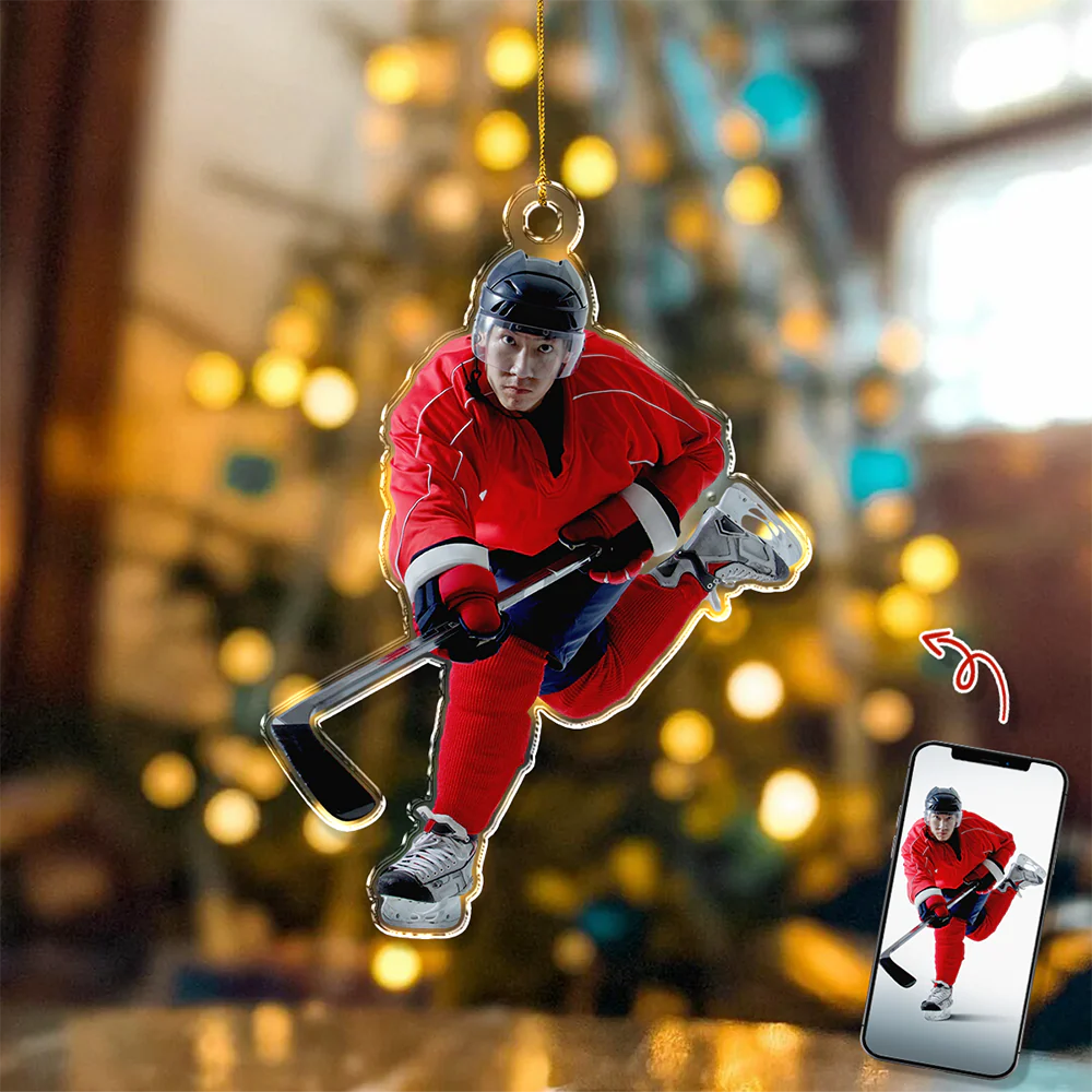Custom Rink Master Photo Acrylic Ornament - Gift For Ice Hockey Players, Ice Hockey Lovers, Family Members HO82 900194 - Image 3