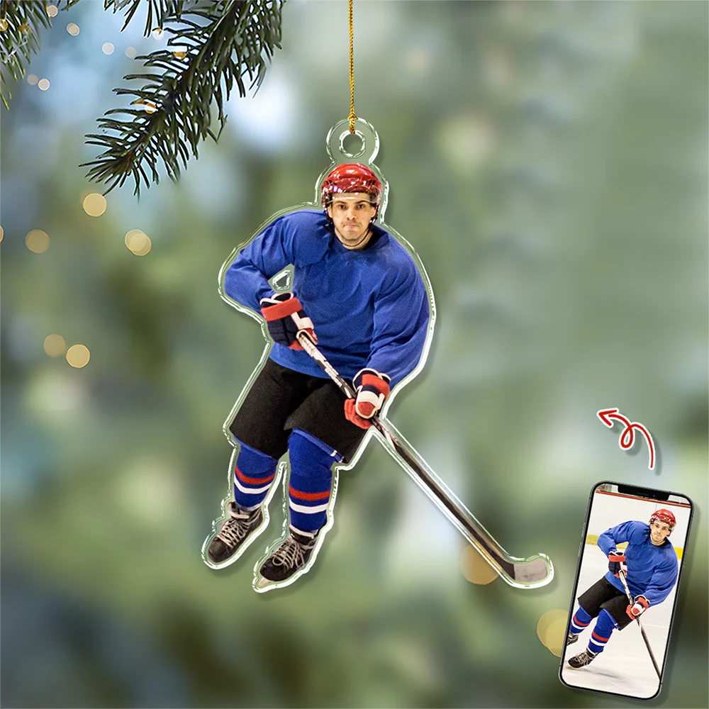 Custom Rink Master Photo Acrylic Ornament - Gift For Ice Hockey Players, Ice Hockey Lovers, Family Members HO82 900194 - Image 4