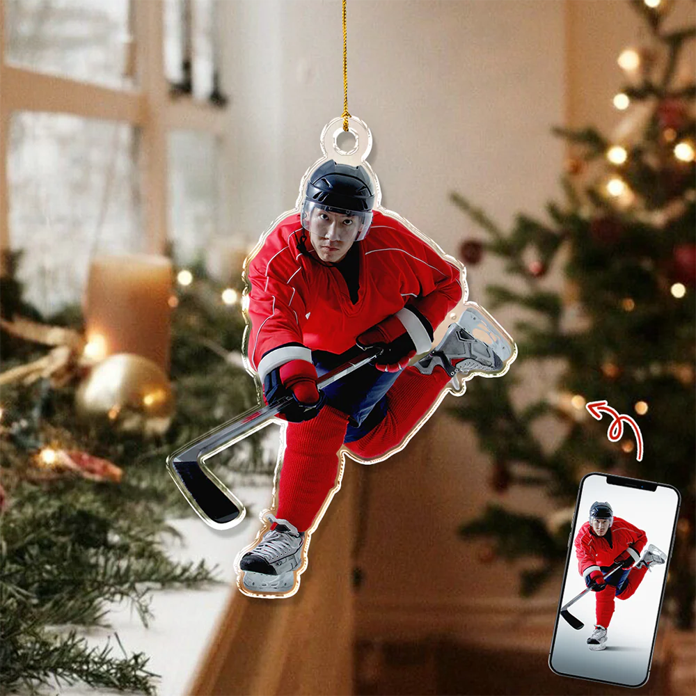 Custom Rink Master Photo Acrylic Ornament - Gift For Ice Hockey Players, Ice Hockey Lovers, Family Members HO82 900194 - Image 5