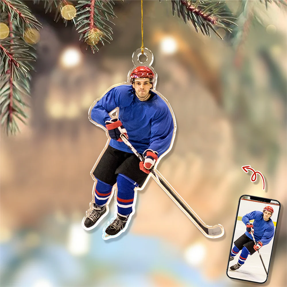 Custom Rink Master Photo Acrylic Ornament - Gift For Ice Hockey Players, Ice Hockey Lovers, Family Members HO82 900194 - Image 8