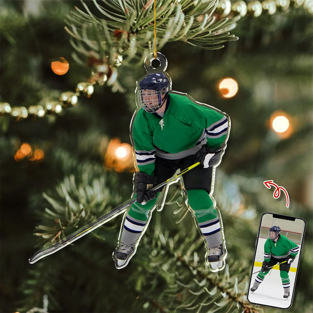 Custom Rink Master Photo Acrylic Ornament - Gift For Ice Hockey Players, Ice Hockey Lovers, Family Members HO82 900194 - Image 9