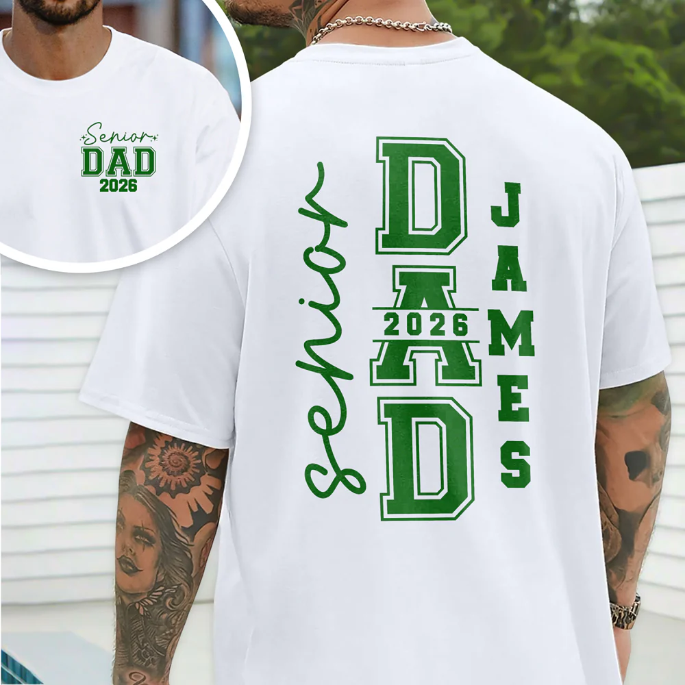 Custom Senior Mom Dad Graduation 2026 Back & Front Shirt HA75 920492 - Image 3