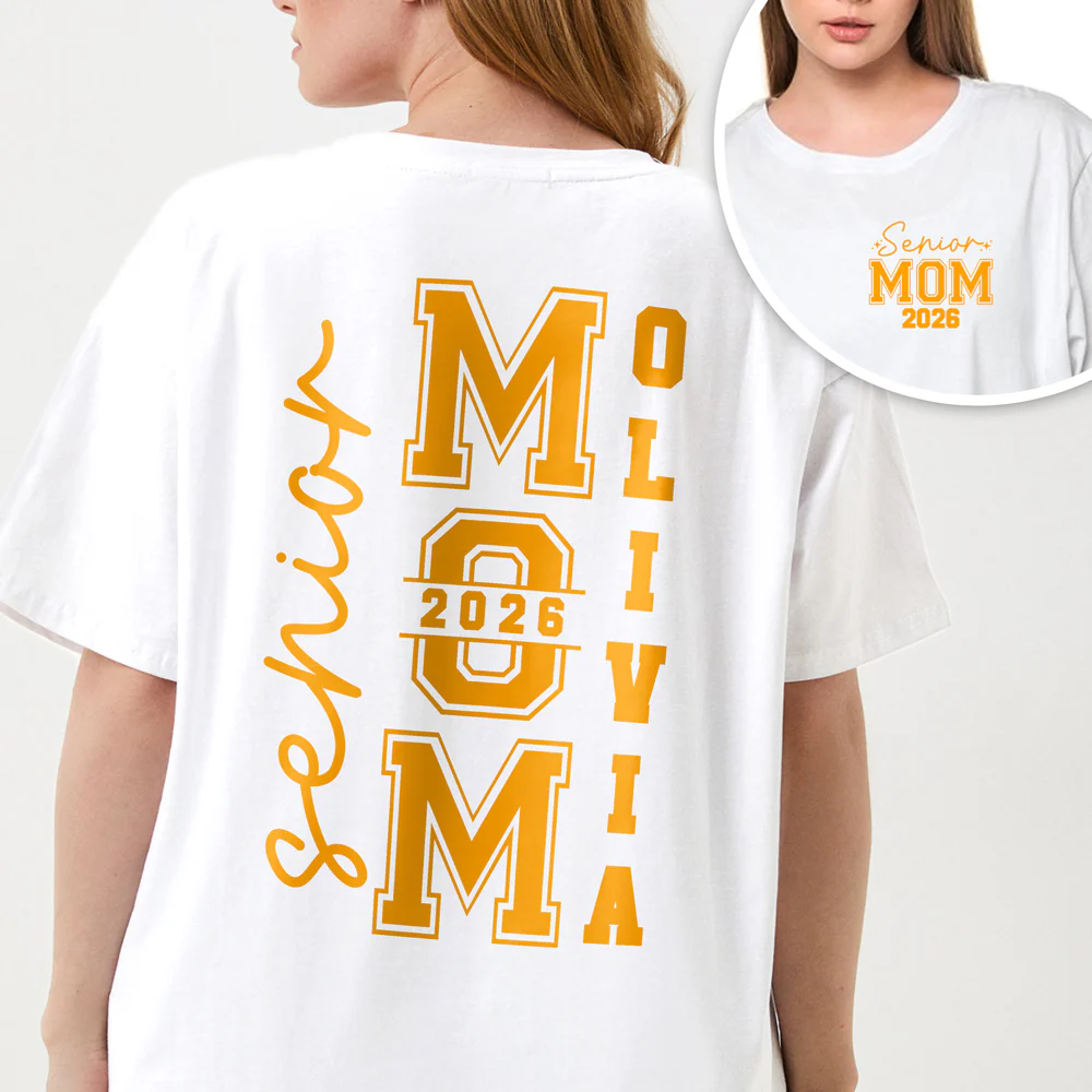 Custom Senior Mom Dad Graduation 2026 Back & Front Shirt HA75 920492 - Image 6