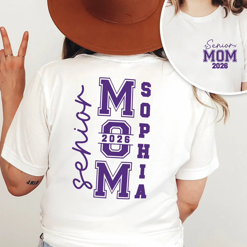 Custom Senior Mom Dad Graduation 2026 Back & Front Shirt HA75 920492 - Image 7
