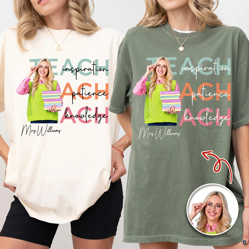 Custom Teach Photo Dedication Creation Innovation Comfort Shirt LM32 669385 - Image 2