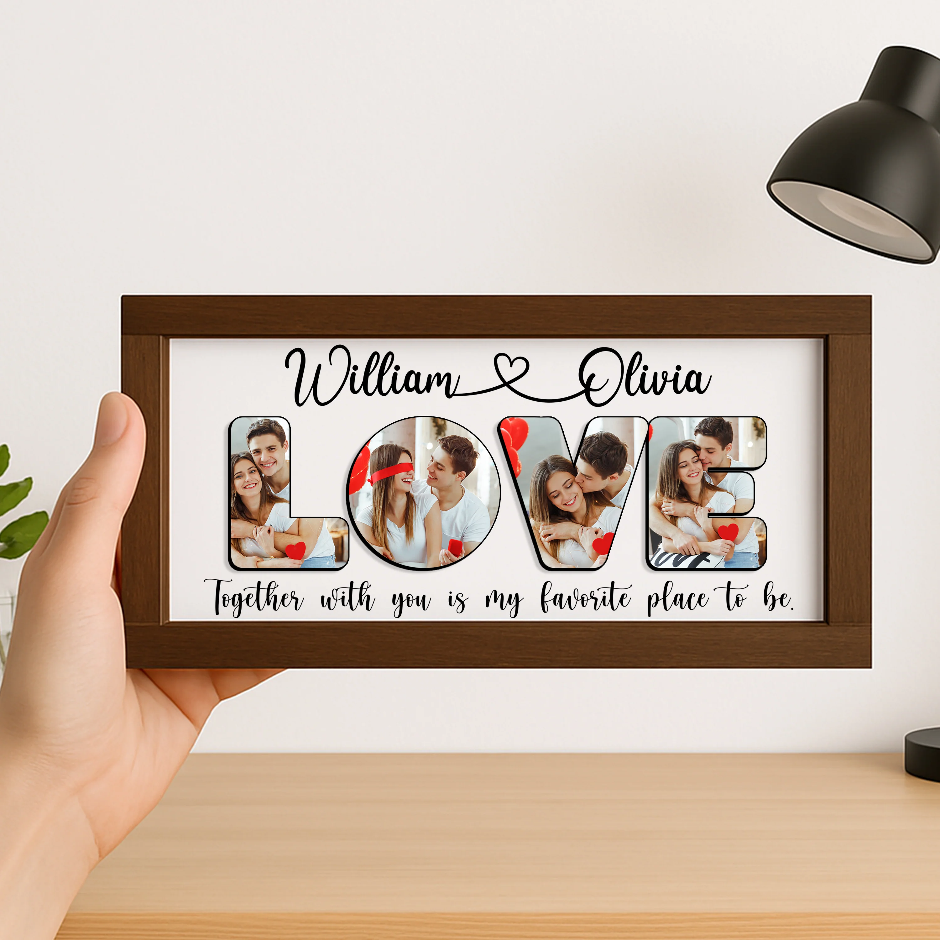 Custom Valentine's Day Couple Photo Frame For Couple TH10 898569 - Image 5