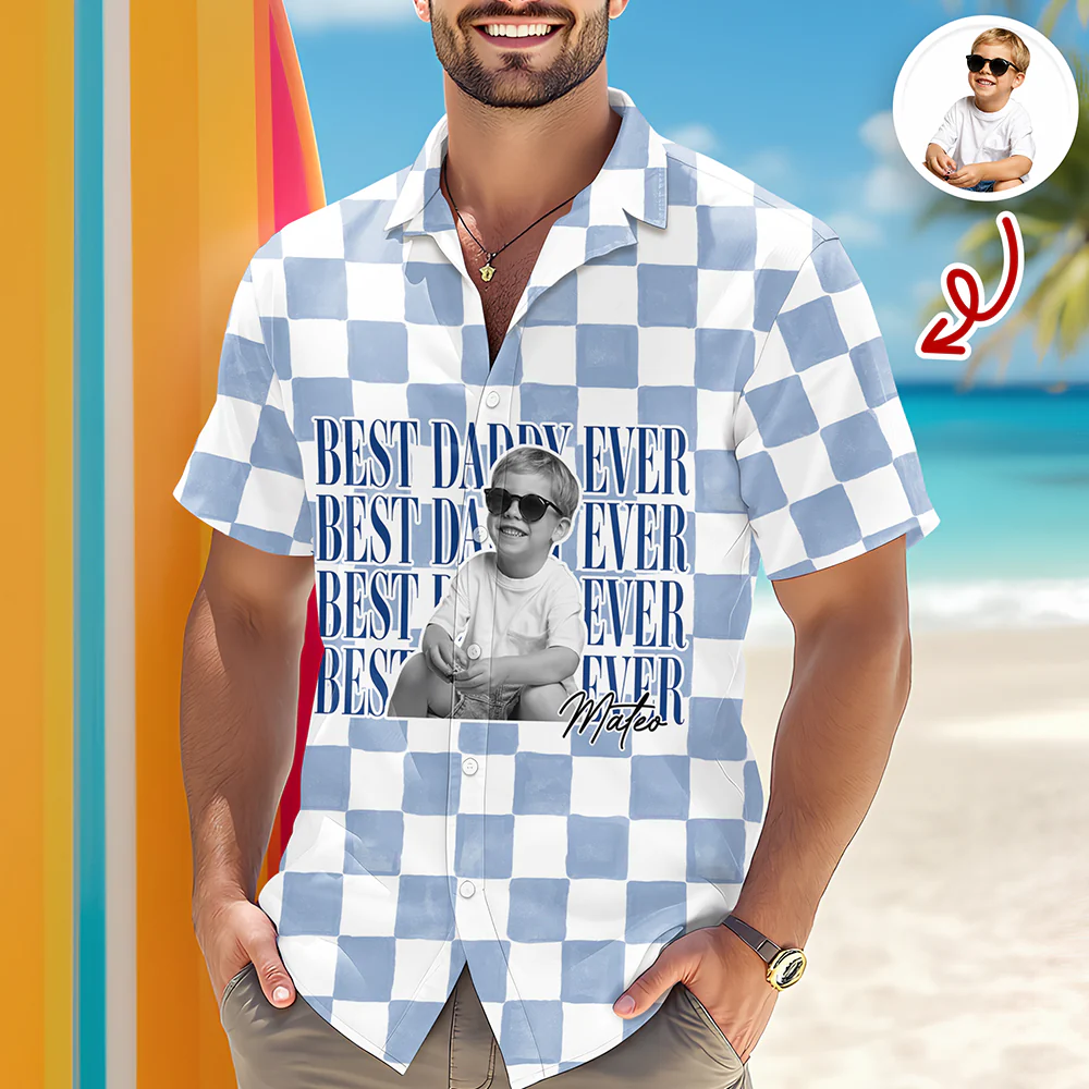 Custom Vintage Photo Best Dad, Mom Ever Hawaii Shirt Gift For Parent CH07 911500 - Image 4