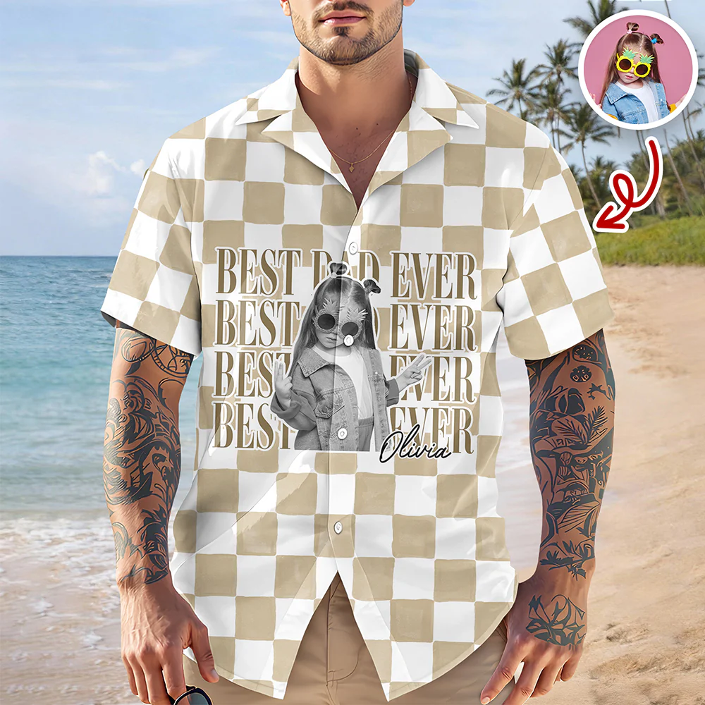 Custom Vintage Photo Best Dad, Mom Ever Hawaii Shirt Gift For Parent CH07 911500 - Image 5