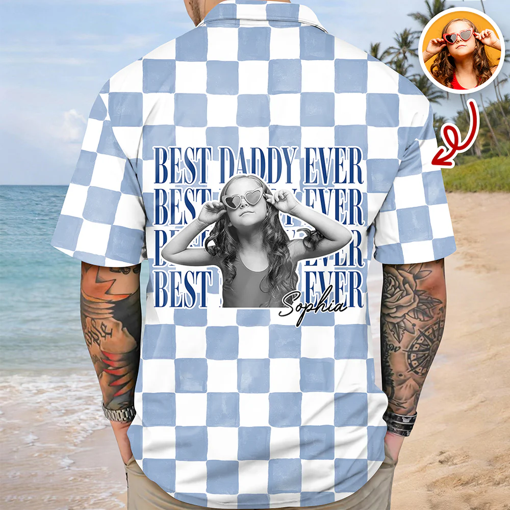Custom Vintage Photo Best Dad, Mom Ever Hawaii Shirt Gift For Parent CH07 911500 - Image 6