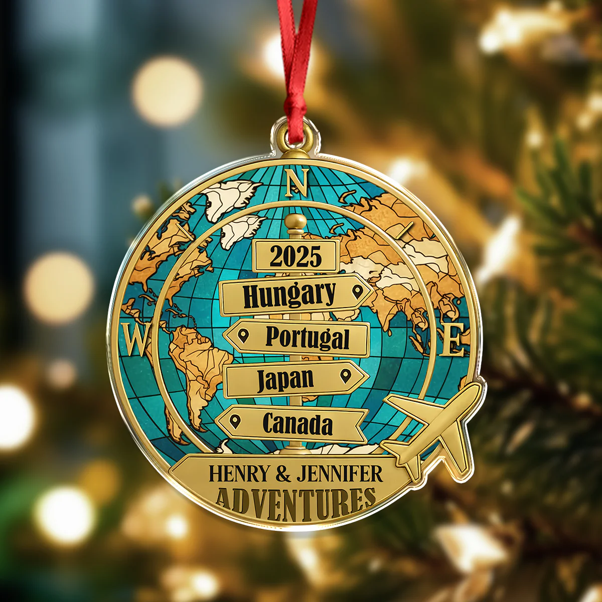 Destination Of All Year - Personalized Acrylic Ornament CH07 899318 - Image 5