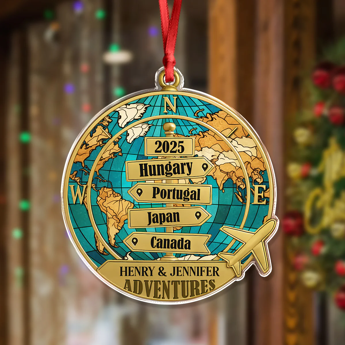 Destination Of All Year - Personalized Acrylic Ornament CH07 899318 - Image 6