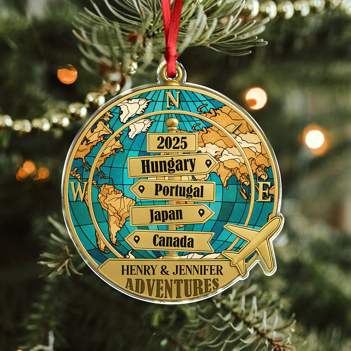 Destination Of All Year - Personalized Acrylic Ornament CH07 899318 - Image 7