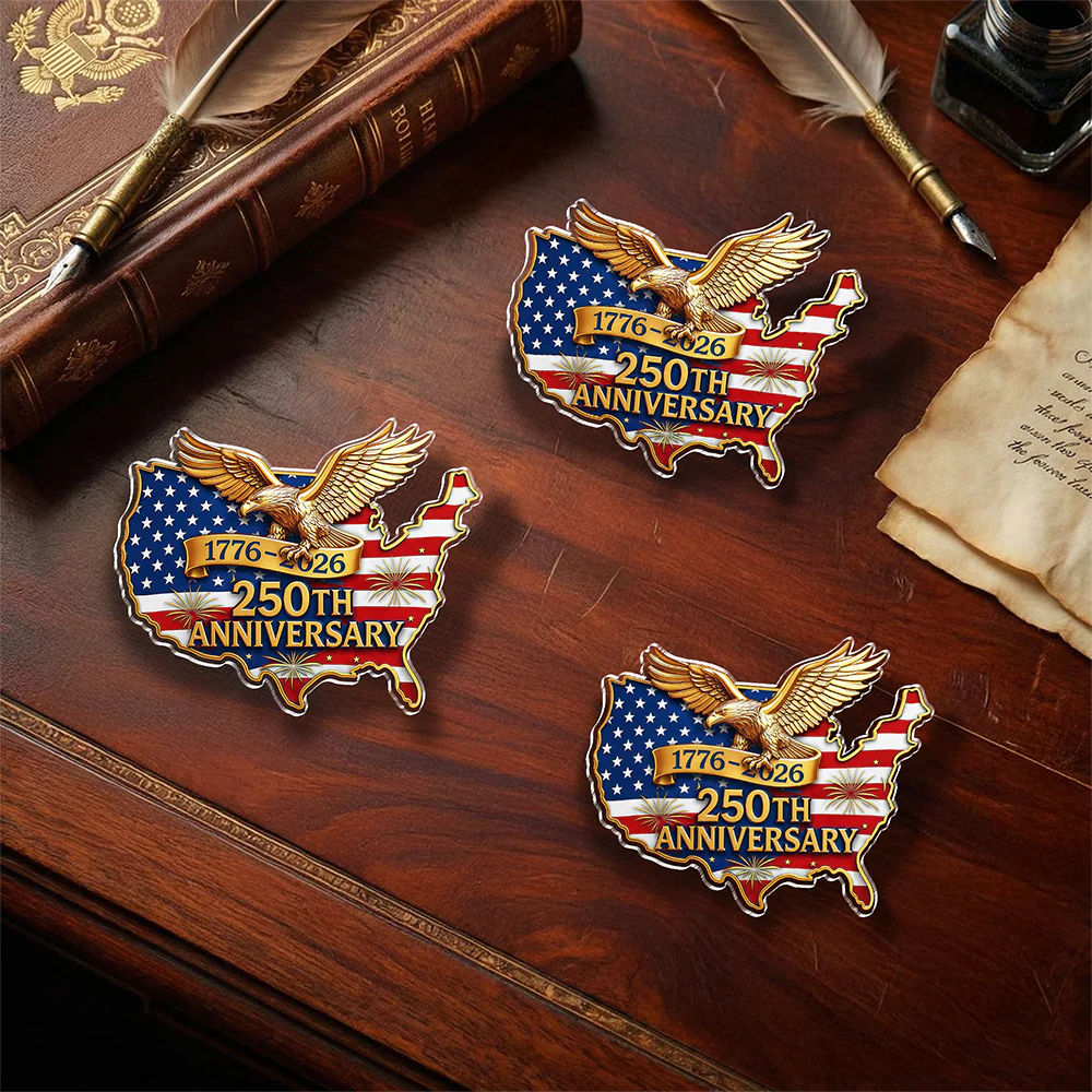 Eagle 1776-2026 United States Flag 250th Anniversary Acrylic Pin CH07 911104 - Image 6