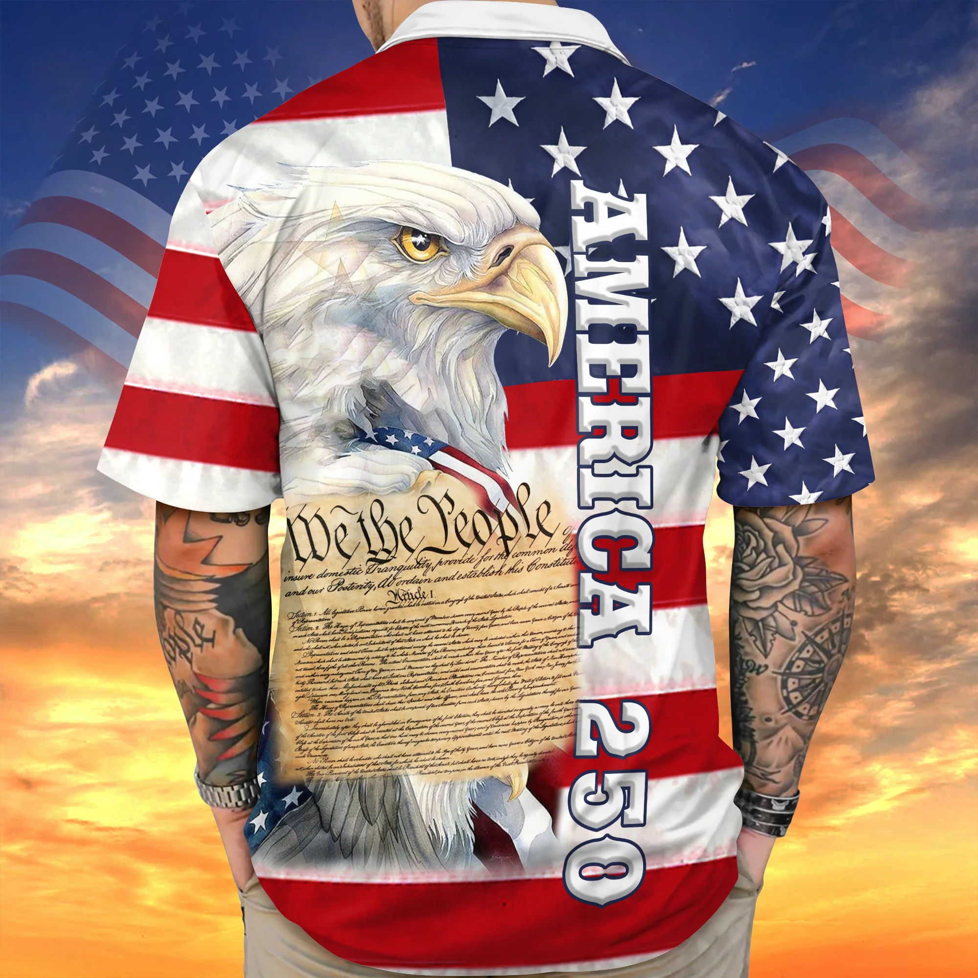 Eagle America Independence Day Cool Hawaiian Shirt CH07 910454 - Image 2