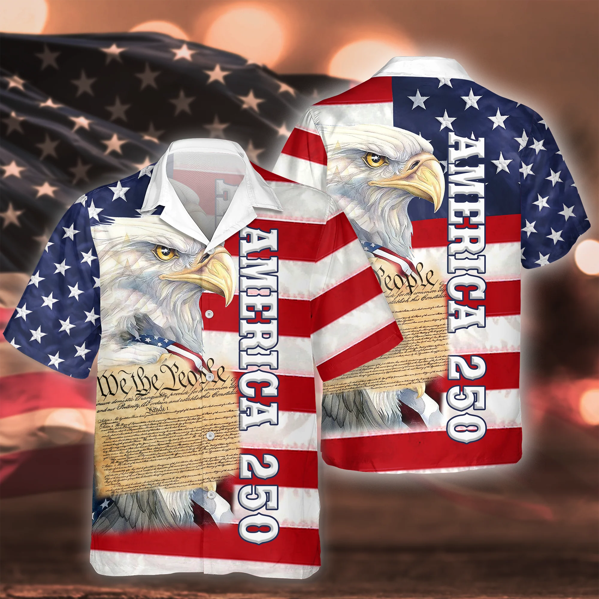 Eagle America Independence Day Cool Hawaiian Shirt CH07 910454 - Image 4
