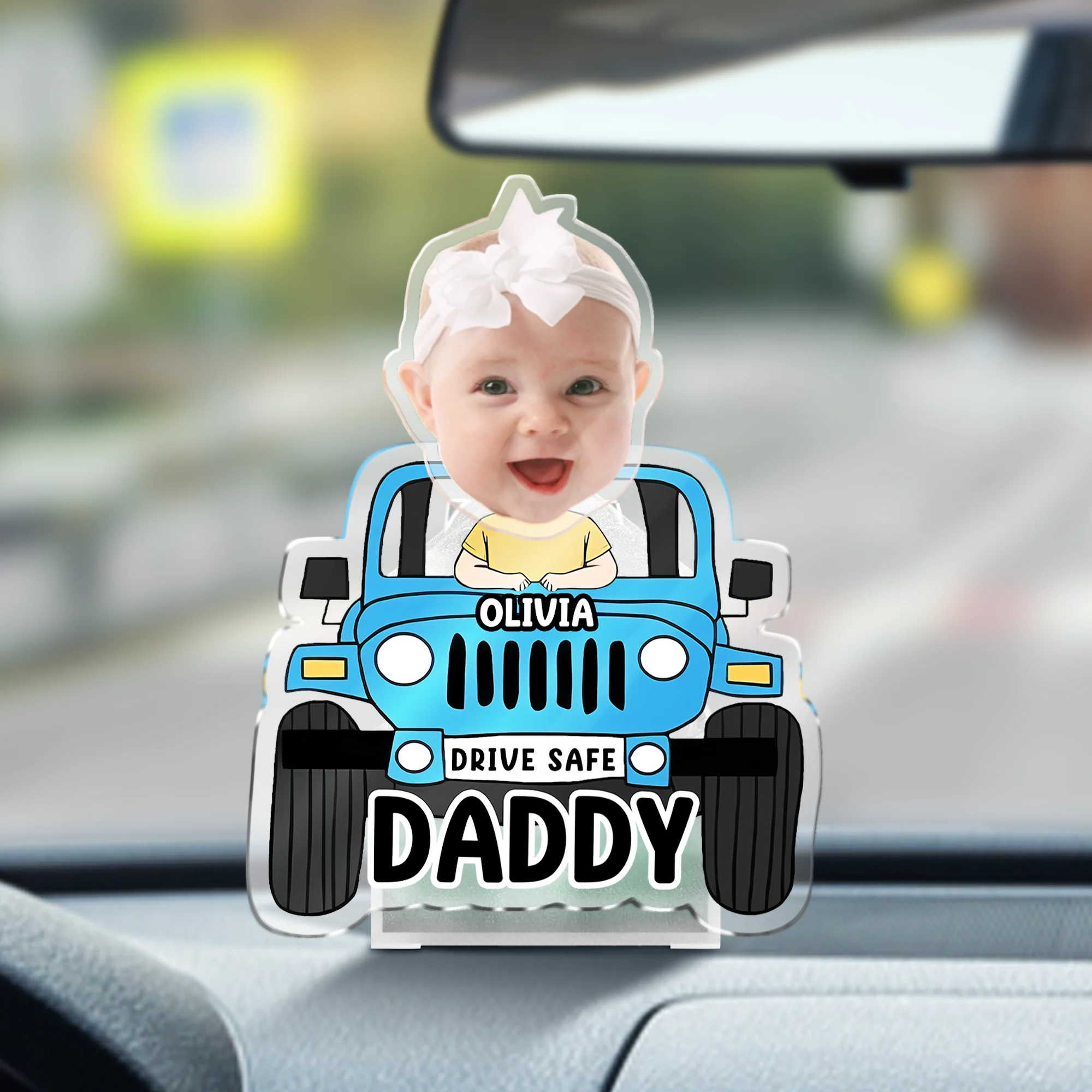Father's Day Gifts, Custom Car Photo Shaking Head For Dad, Drive Safe Daddy HO82 893850 - Image 6