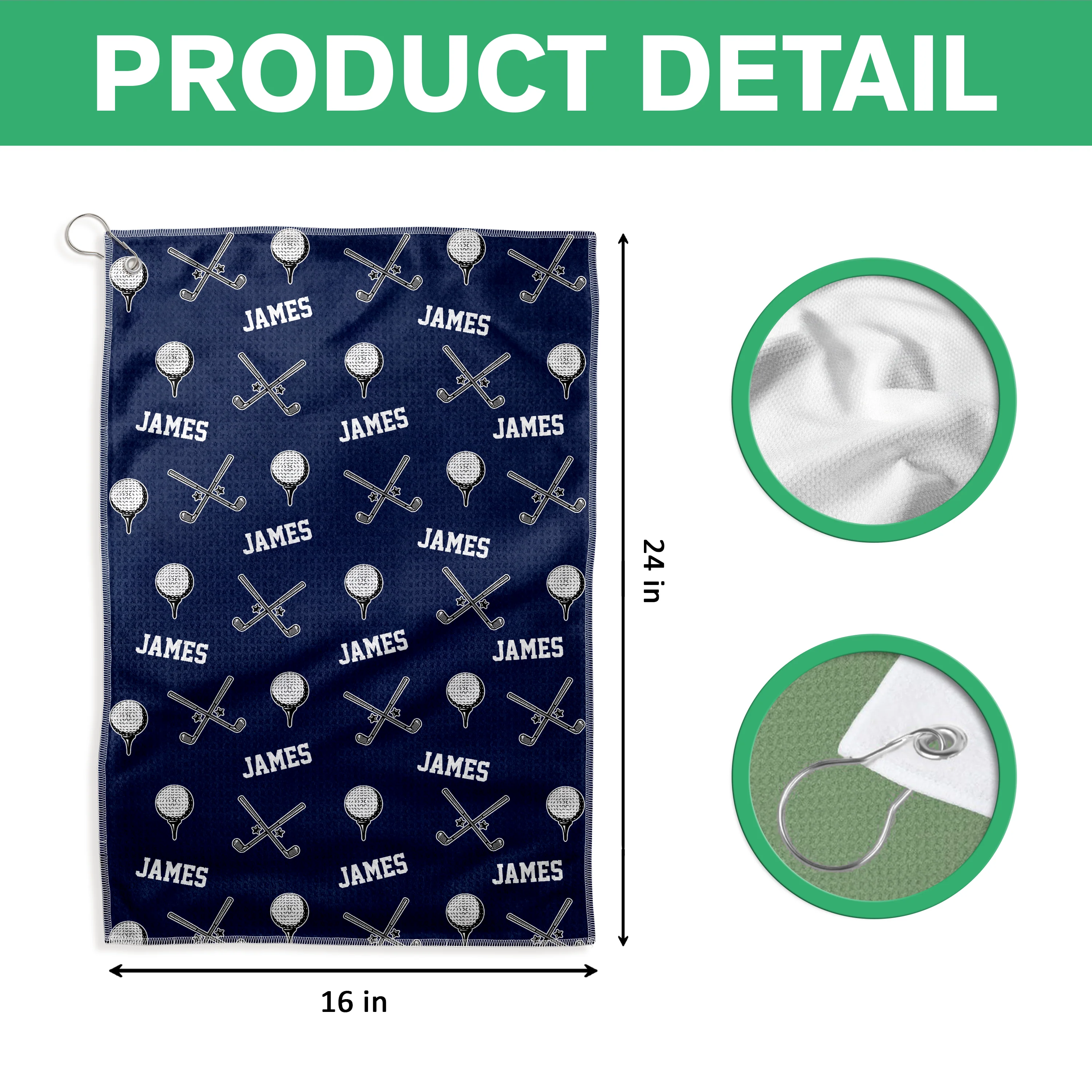 Golf Custom Name - Personalized Golf Towel Gift For Golf Lovers HA75 892590 - Image 7
