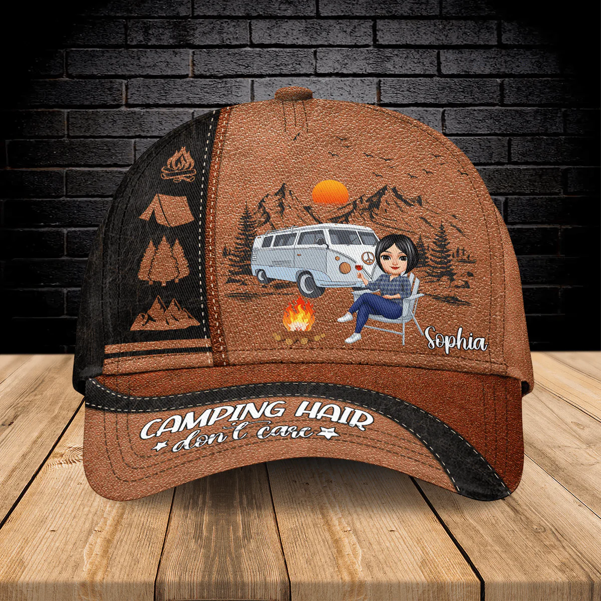 Happy Camper - Personalized Classic Cap TH10 892839 - Image 2