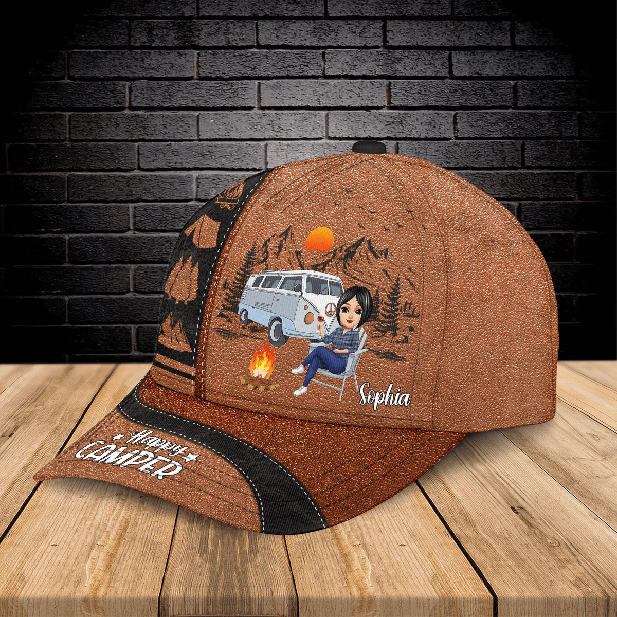 Happy Camper - Personalized Classic Cap TH10 892839 - Image 4