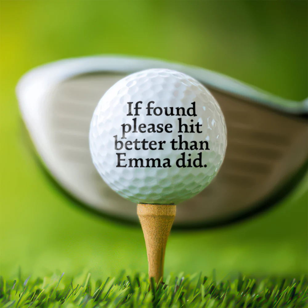 If Found, Please Hit Better Than Name Did Personalized Golf Ball CH07 899730 - Image 2
