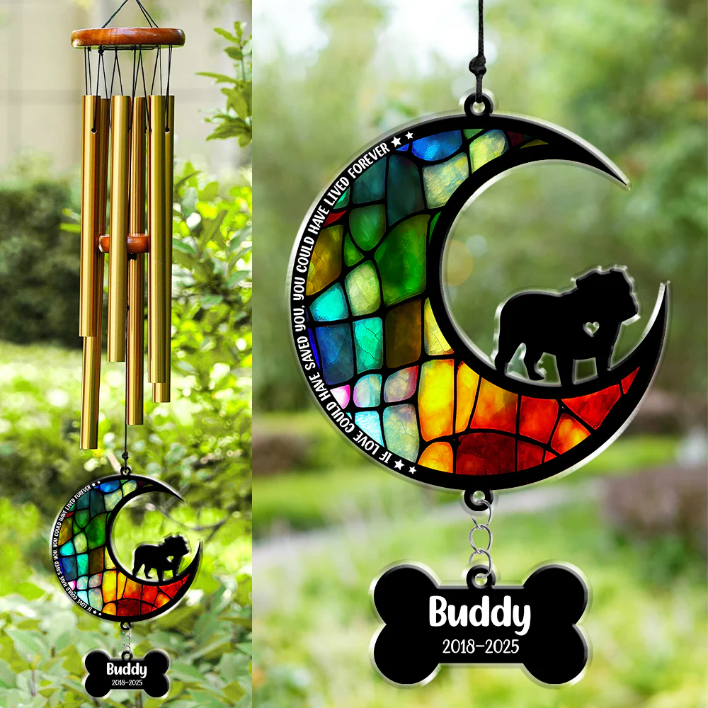 If Love Could Have Saved You, You Could Lived Forever Personalized Dog Memorial Acrylic Wind Chimes CH07 896318 - Image 4
