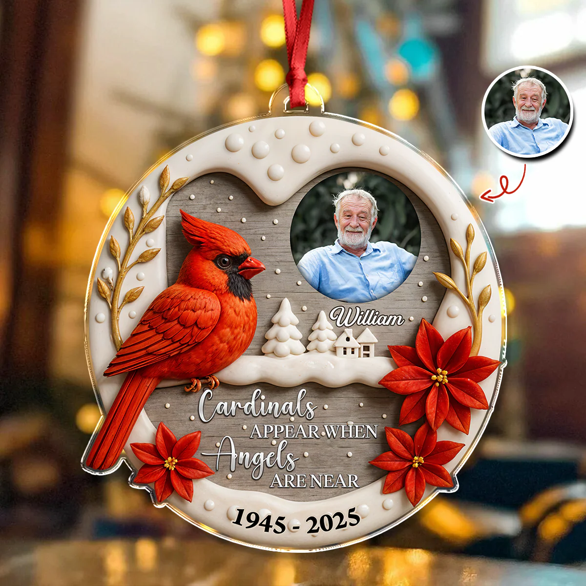I'm Always With You - Personalized Acrylic Ornament LM32 895373 - Image 3